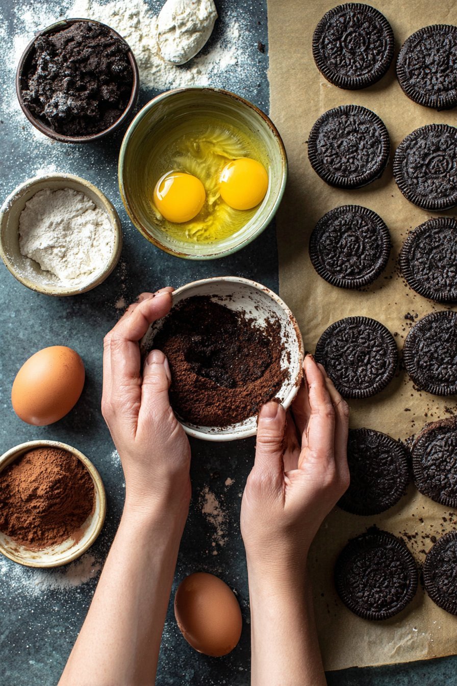 French Silk Pie Cookies instructions process
