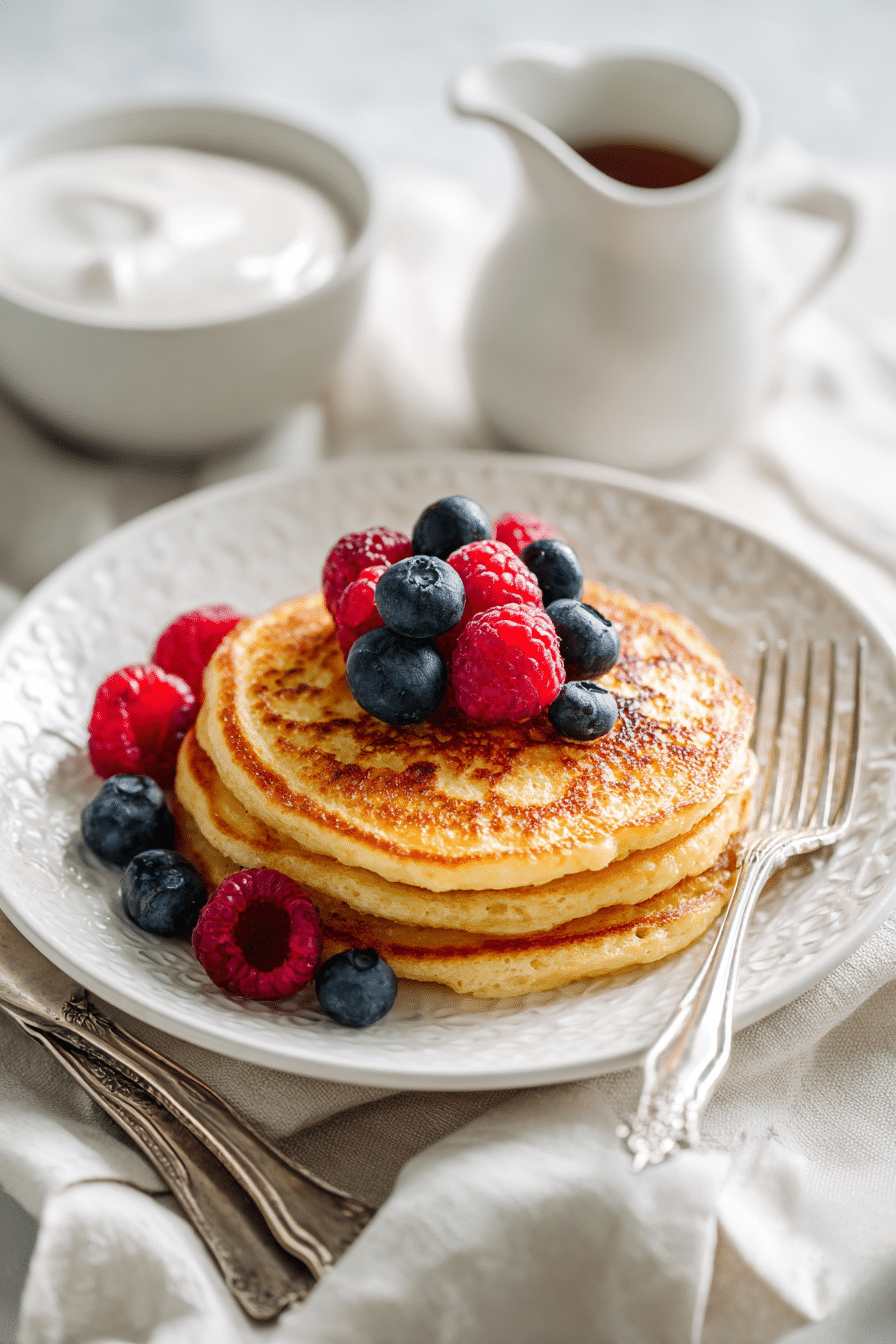 Coconut Flour Pancakes serving