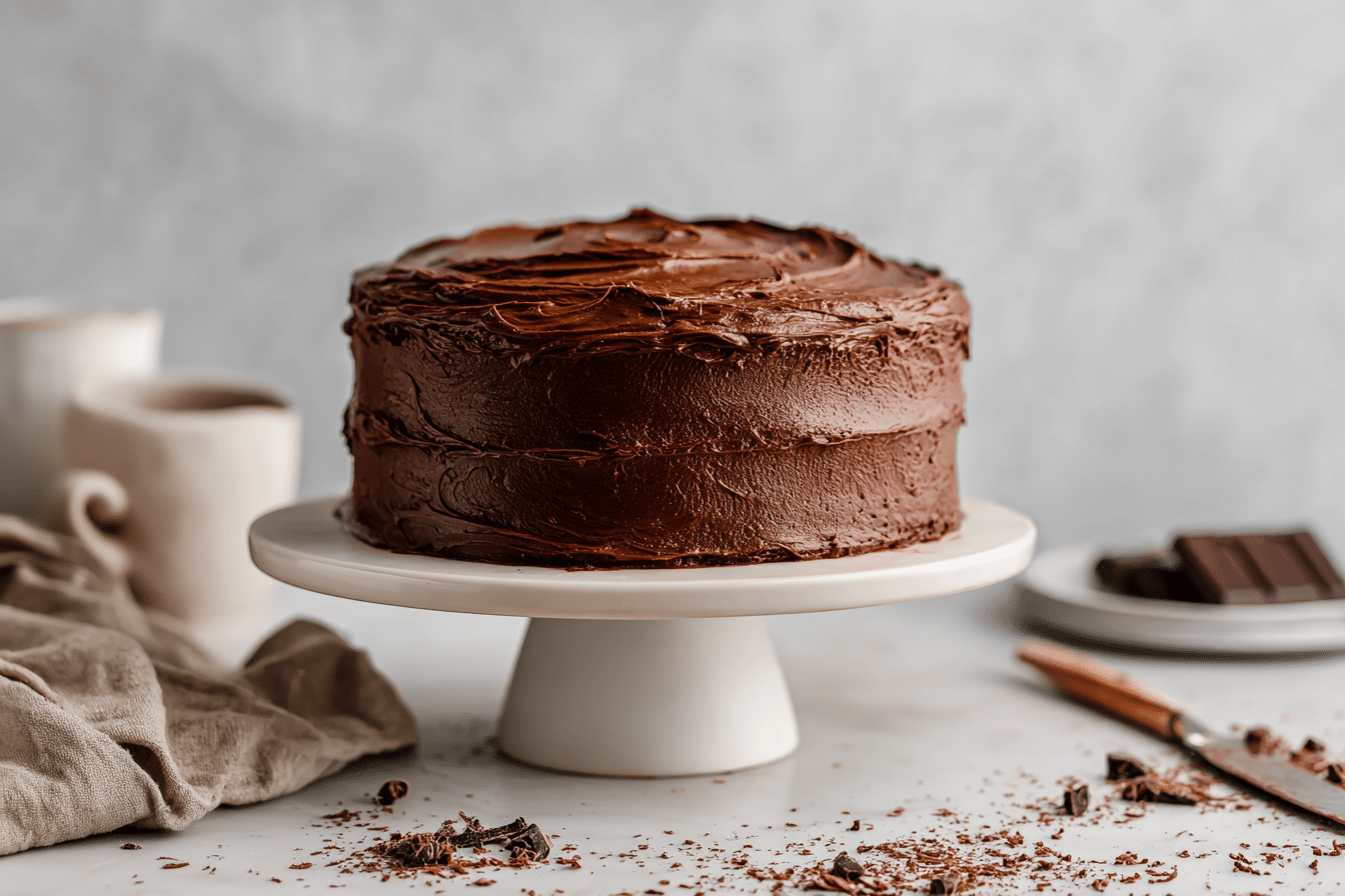 Chocolate Ganache Frosting featured