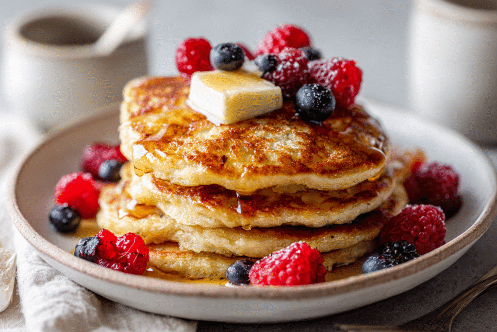 Coconut Flour Pancakes featured