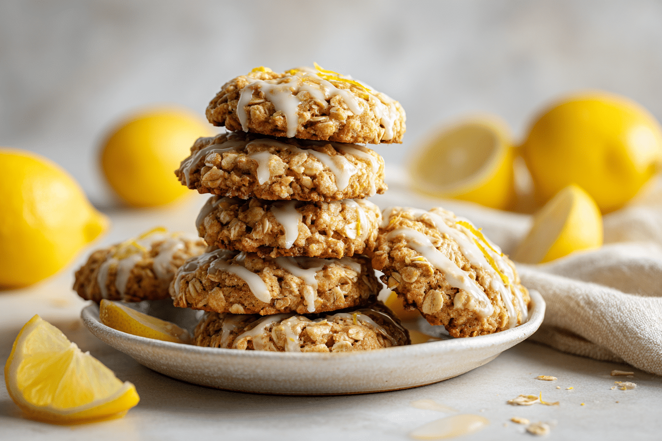 Lemon Oatmeal Cookies featured