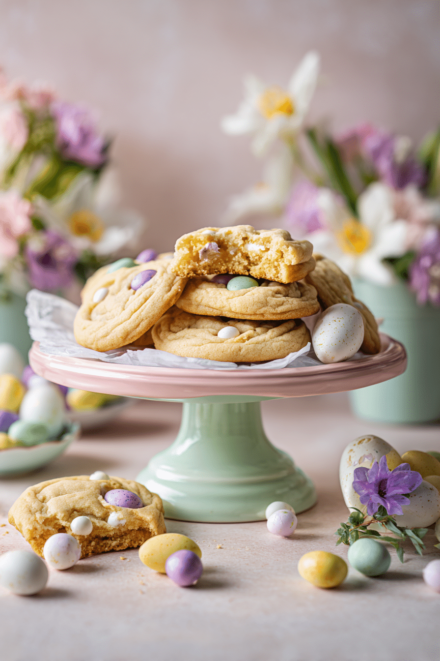 Cadbury Egg Cookies serving