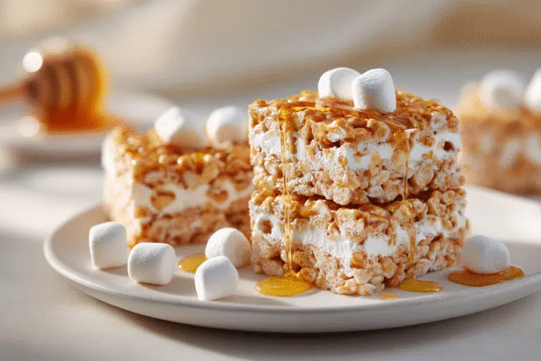 Honeycomb Marshmallow Treats featured
