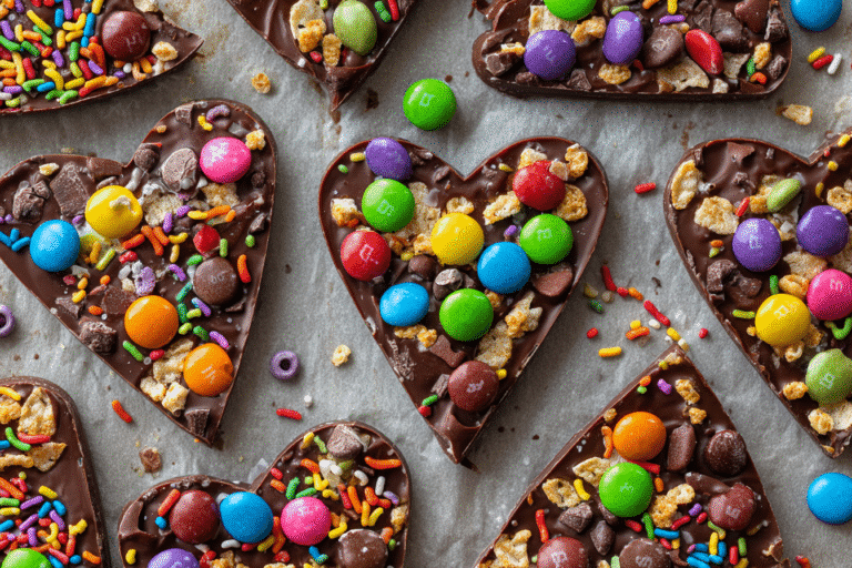 Delectable Chocolate Bark Hearts for a Sweet Valentine's Day featured