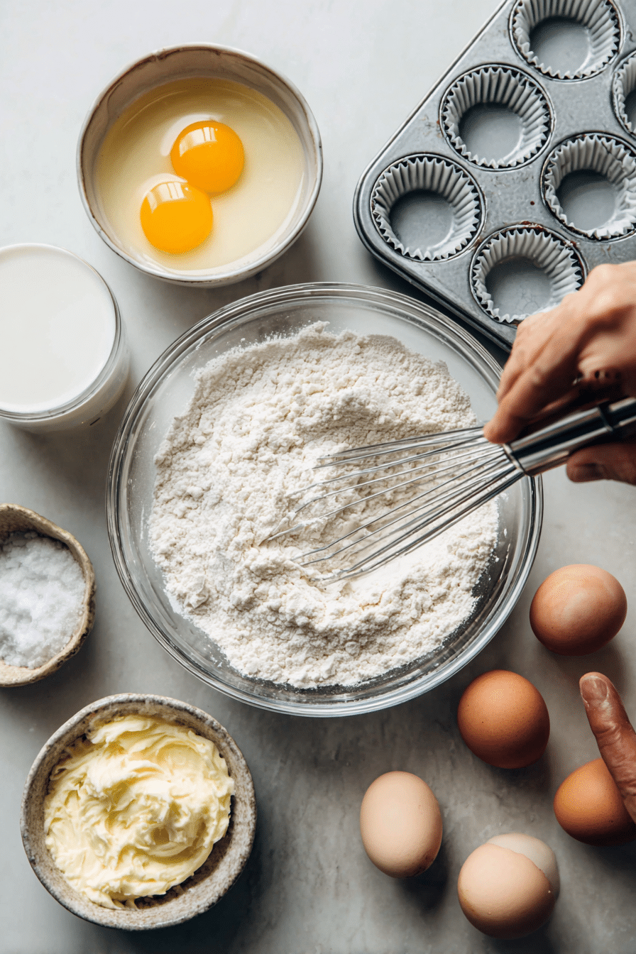 Vanilla Cupcakes instructions process