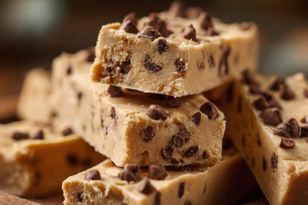 No Bake Cookie Dough Bars featured