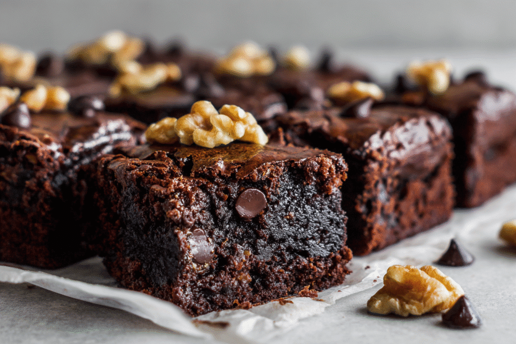Fudgy Protein Black Bean Brownies featured