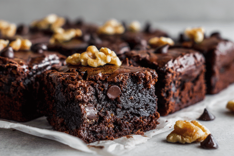 Fudgy Protein Black Bean Brownies featured