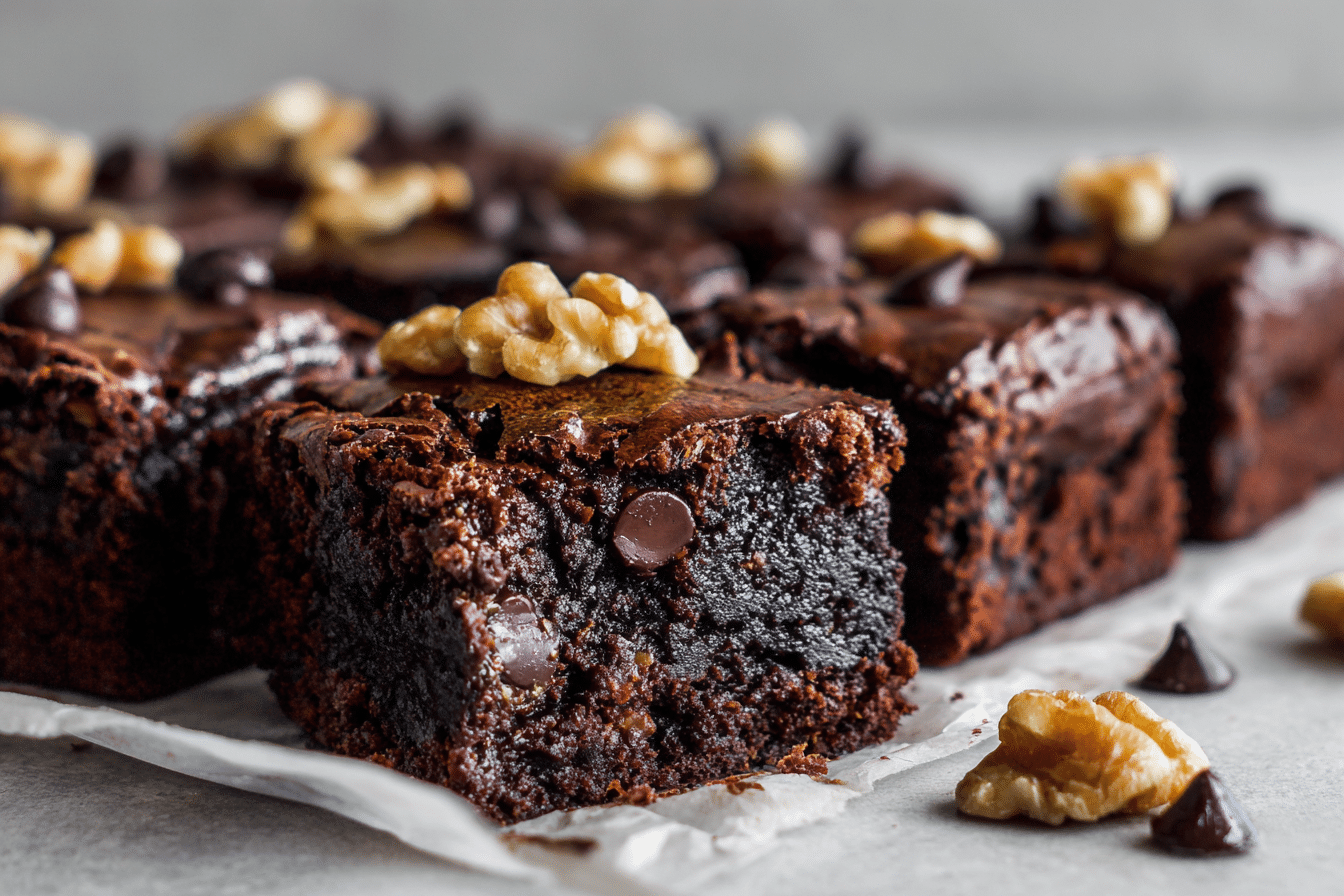 Fudgy Protein Black Bean Brownies featured