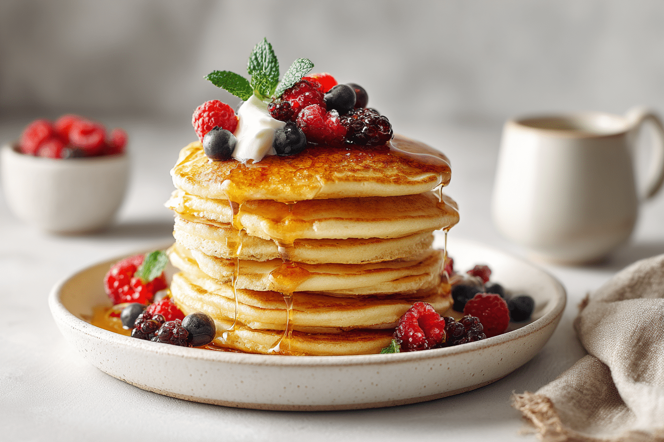Almond Flour Pancakes featured