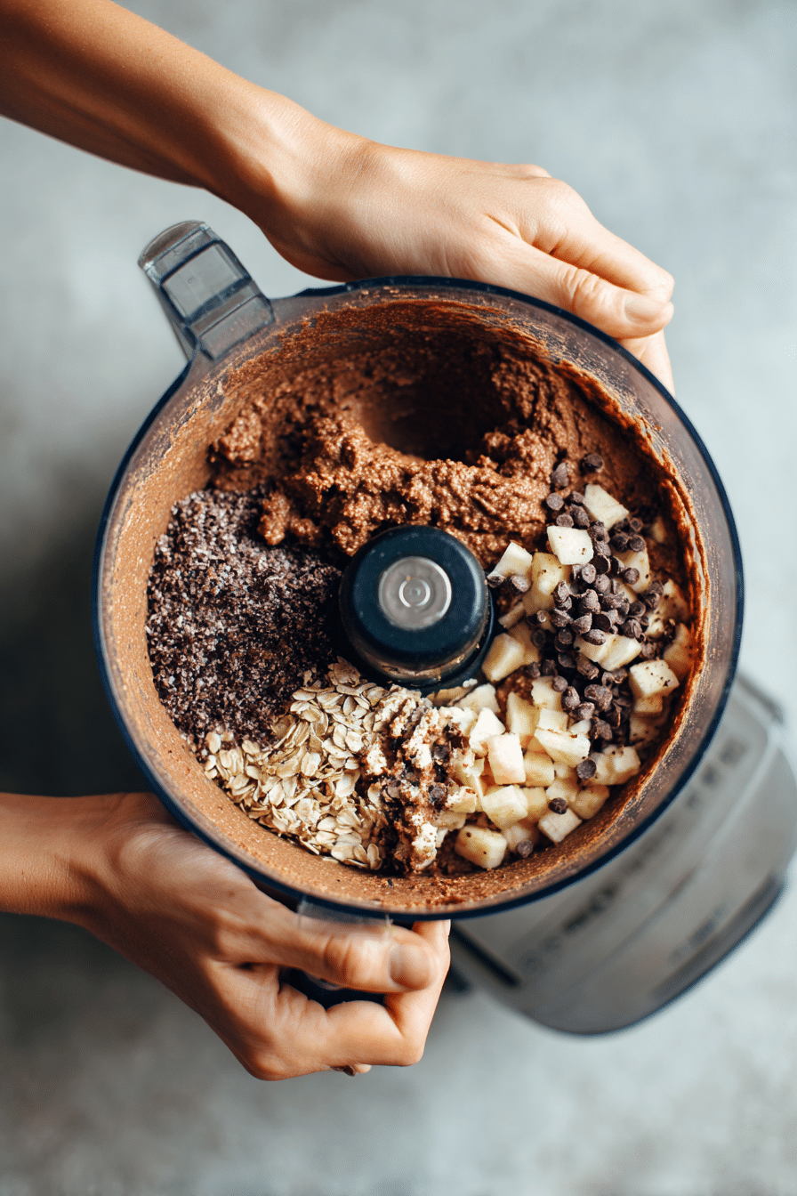 Cocoa Banana Chickpea Cookies instructions process