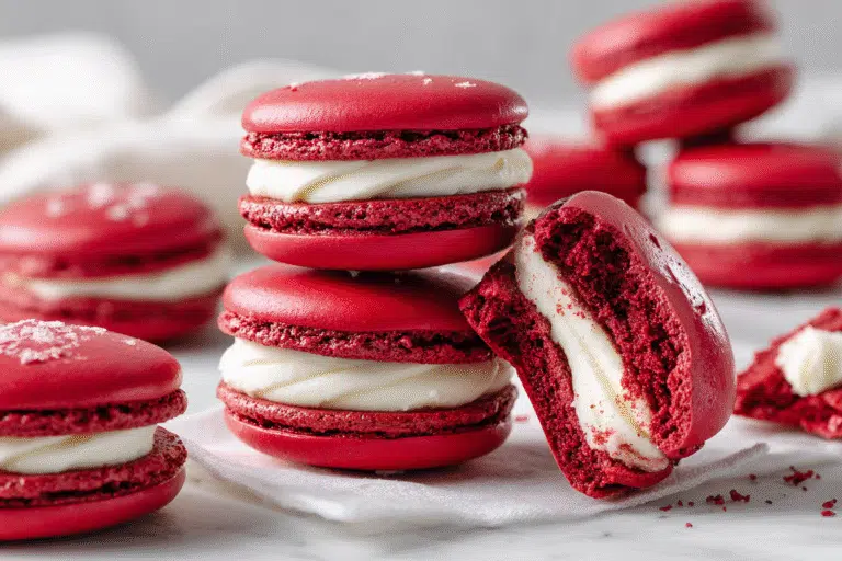 Easy Red Velvet Macarons Recipe – Cookin' with Mima | Recipe | Sweet recipes desserts, Sweet snacks recipes, Food processor recipes featured