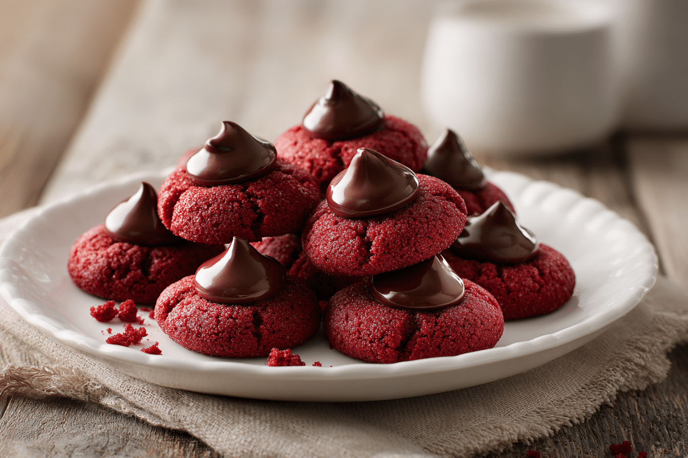 Irresistible Red Velvet Blossom Cookies to Brighten Your Day featured