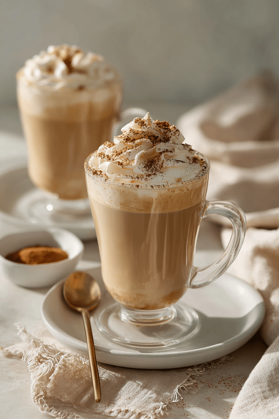 Creamy Vanilla Latte serving