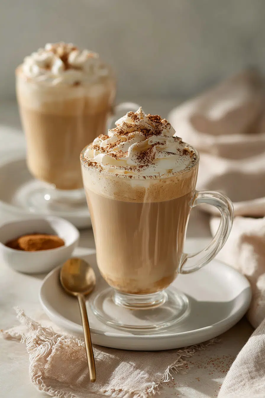 Creamy Vanilla Latte serving