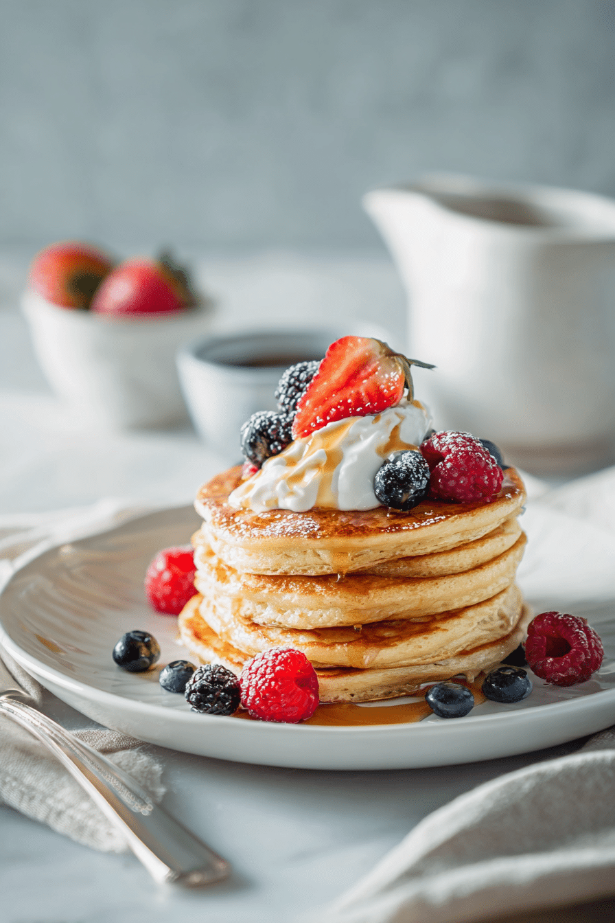 Almond Flour Pancakes serving