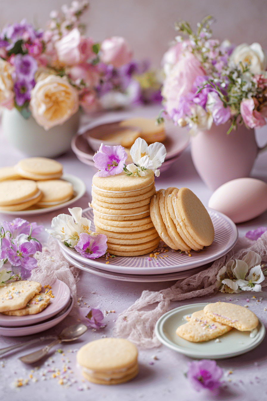 Easter Sugar Cookies serving