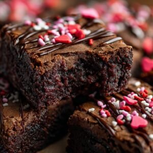 Valentine Brownies recipe card