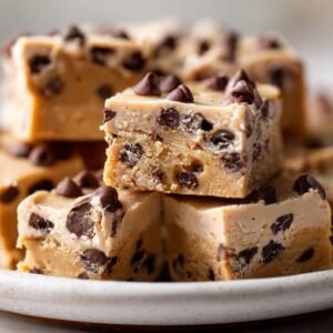No Bake Cookie Dough Bars recipe card
