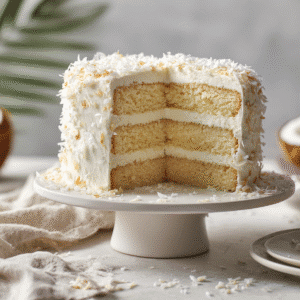 Coconut Cloud Cake recipe card