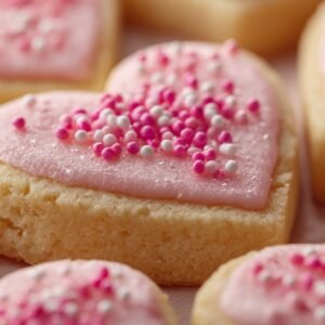Valentine Sugar Cookies recipe card