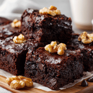 Fudgy Protein Black Bean Brownies recipe card