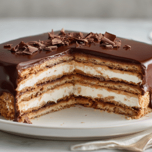 Chocolate Éclair Cake recipe card