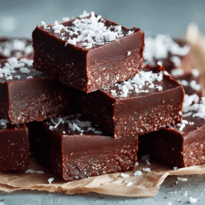 Chocolate Coconut Fudge recipe card
