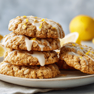 Lemon Oatmeal Cookies recipe card
