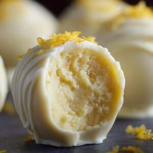 White Chocolate Limoncello Truffles recipe card