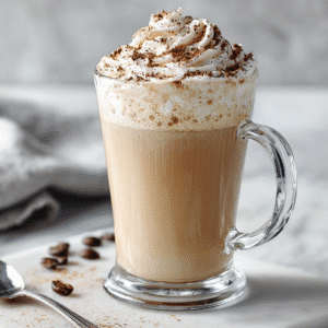 Creamy Vanilla Latte recipe card