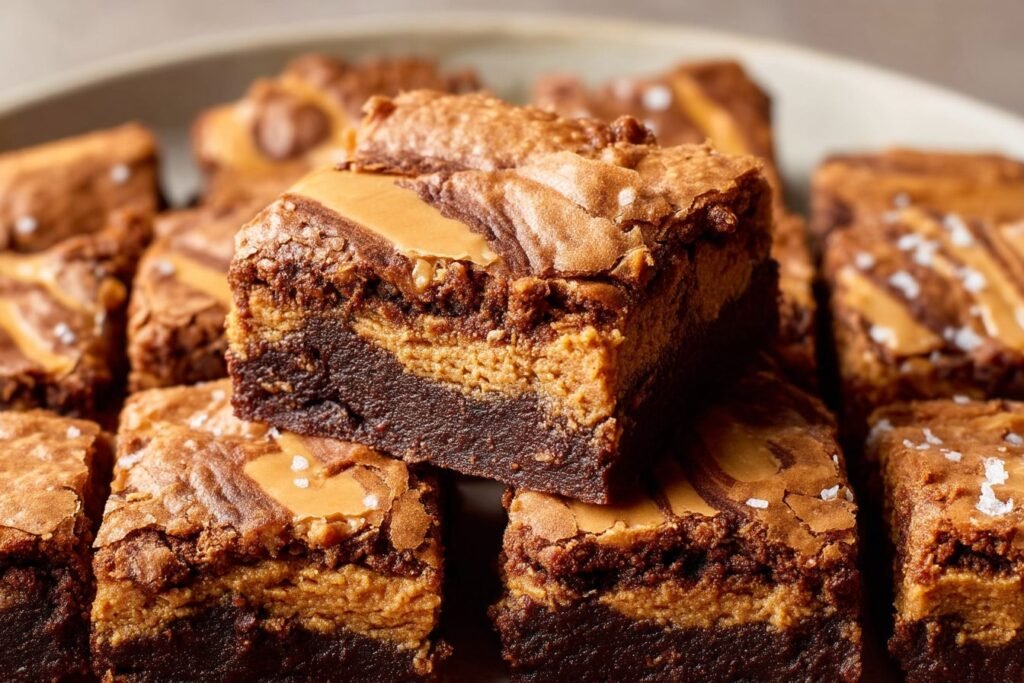 Biscoff Cookie Butter Brownies featured