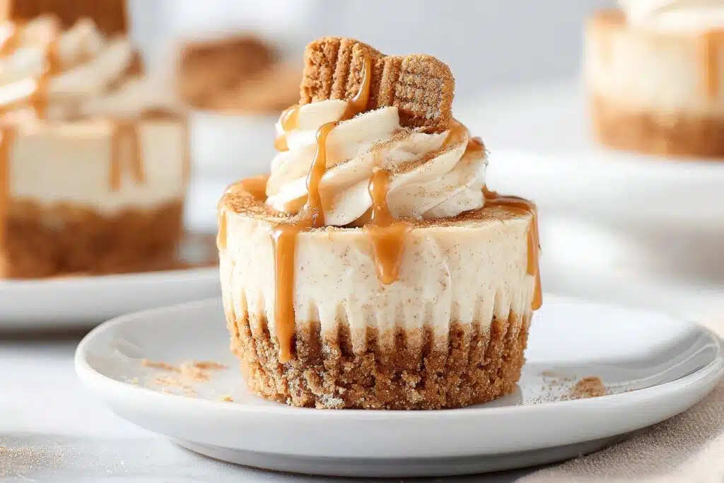 Mini Biscoff Cheesecakes featured