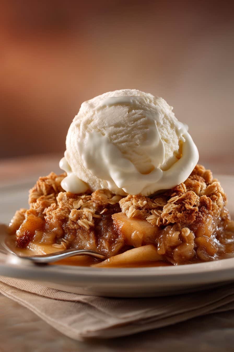 Apple Crisp serving