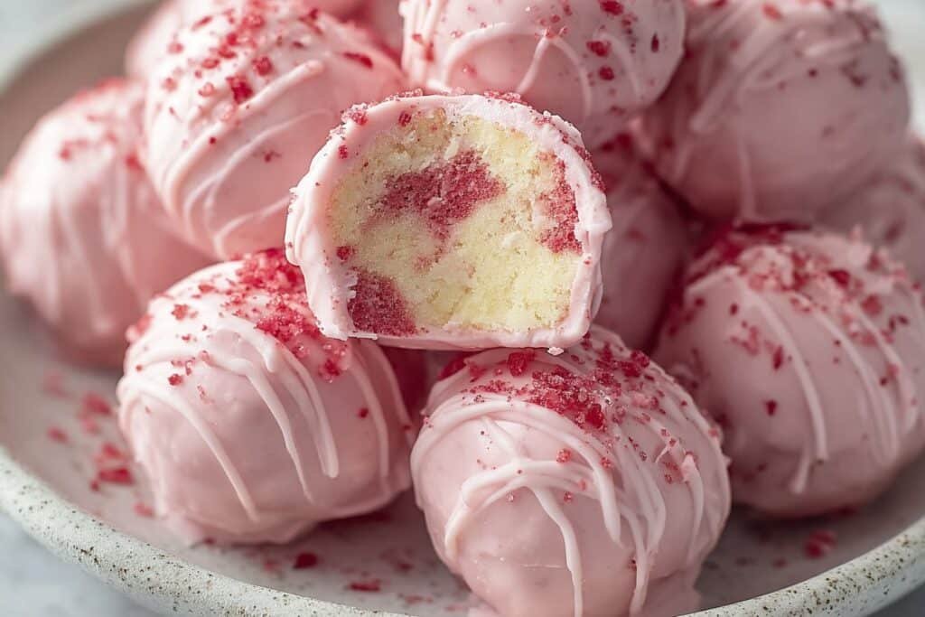 Strawberry Shortcake Truffles featured