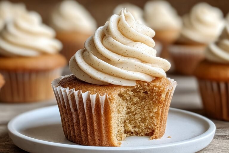 Vanilla Brown Butter Cupcakes featured
