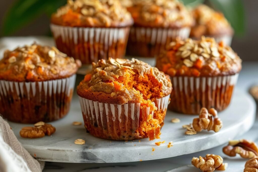 Easy One-Bowl Carrot Oatmeal Muffins featured
