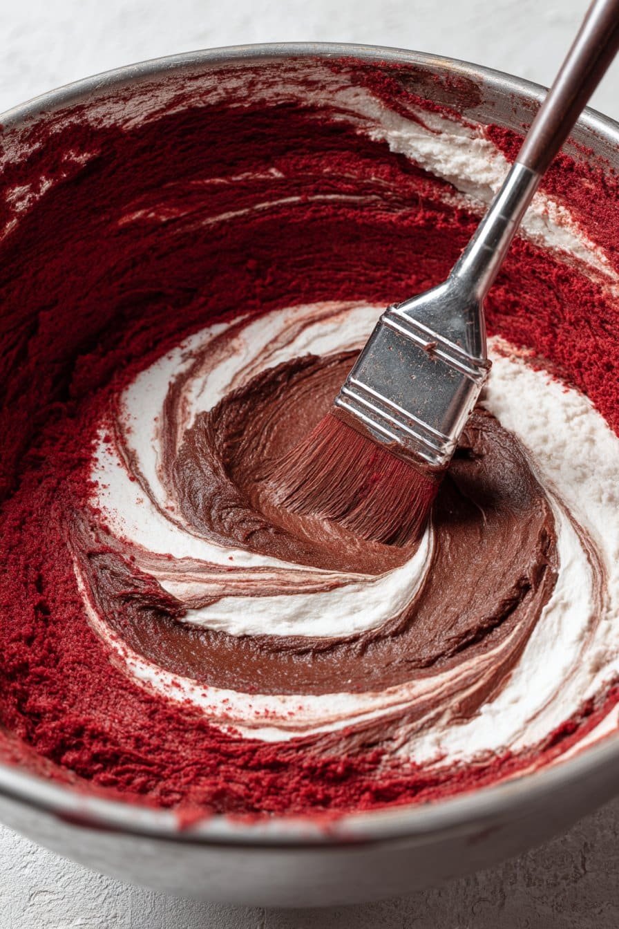 Valentine Brookies instructions process