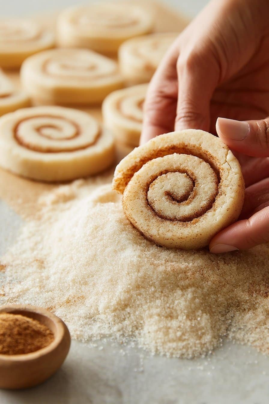 Cinnamon Roll Sugar Cookies instructions process