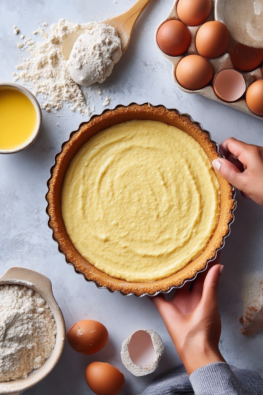 Eggnog Pie instructions process