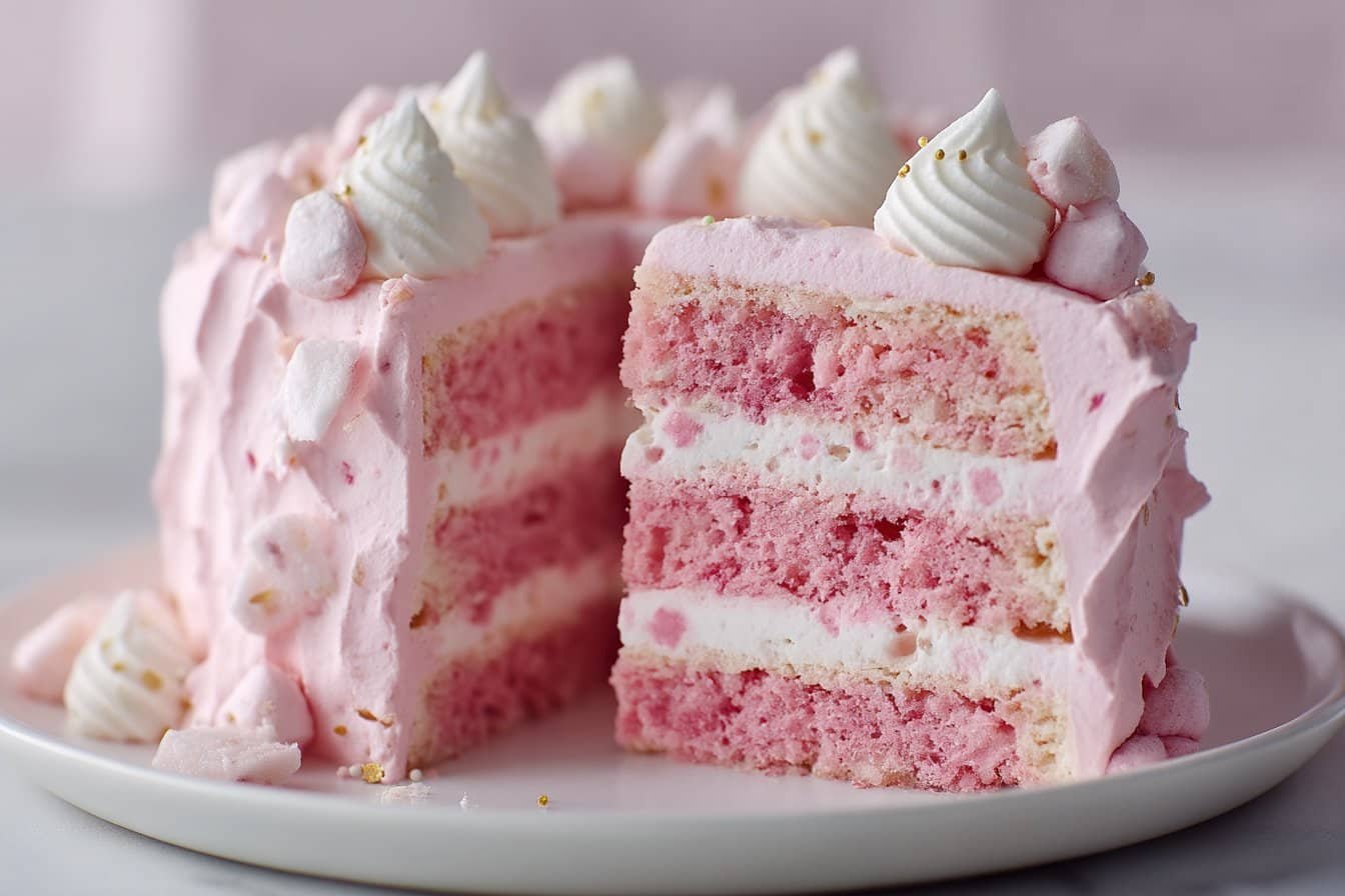 Pink Champagne Cake featured