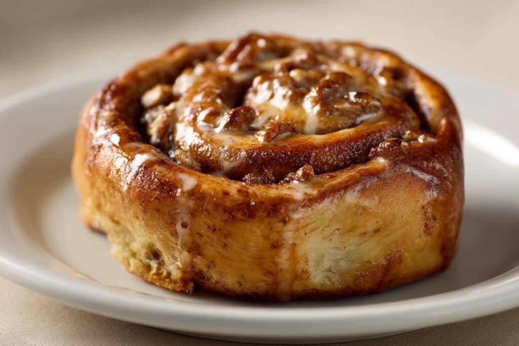 Fluffy Banana Bread Cinnamon Rolls with Cream Cheese Frosting featured