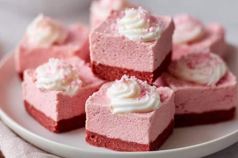 Pink Velvet Cheesecake Bites featured