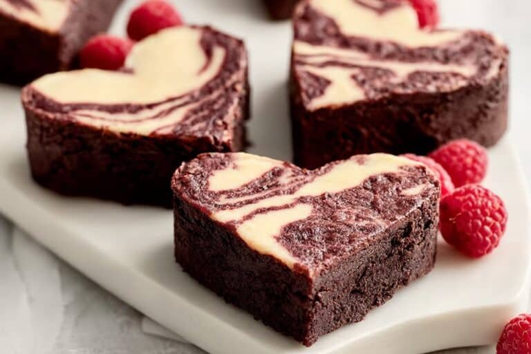 Heart Shaped Brownies featured