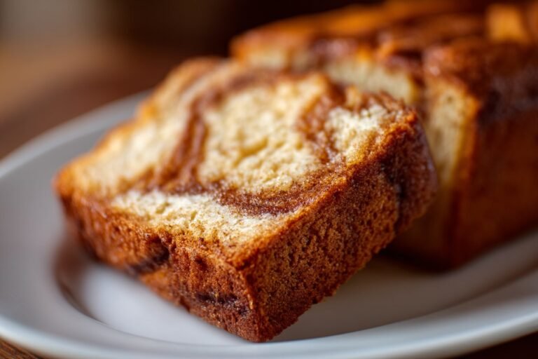 Cinnamon Swirl Protein Cake featured