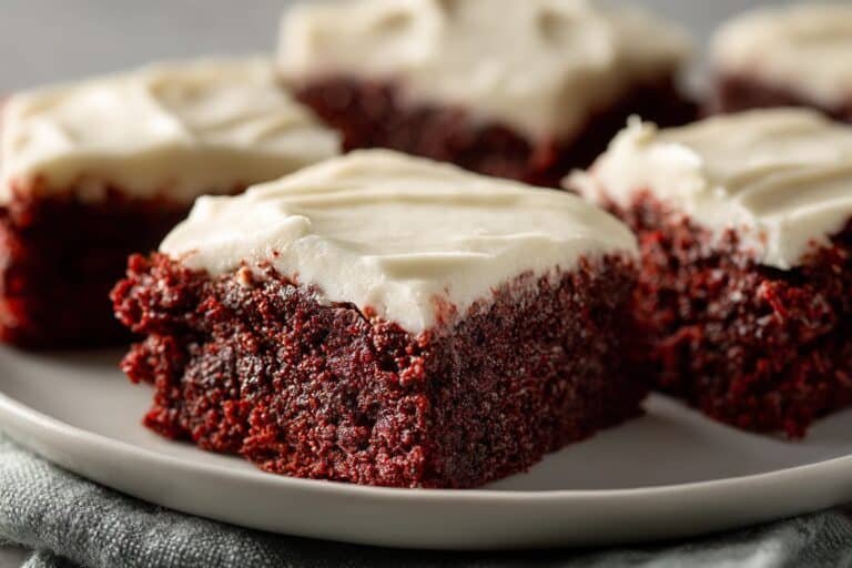 Velvet Brownies with Cream Cheese Frosting featured