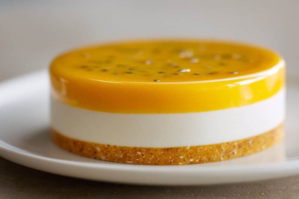 Mango Passion Fruit Coconut Entremet featured