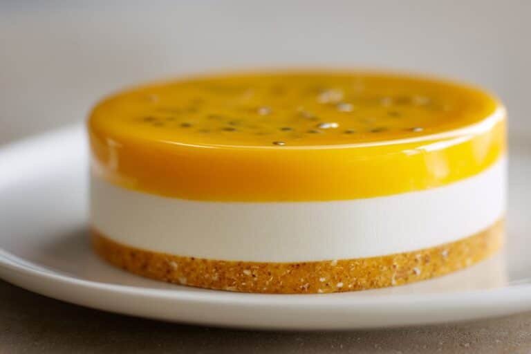 Mango Passion Fruit Coconut Entremet featured