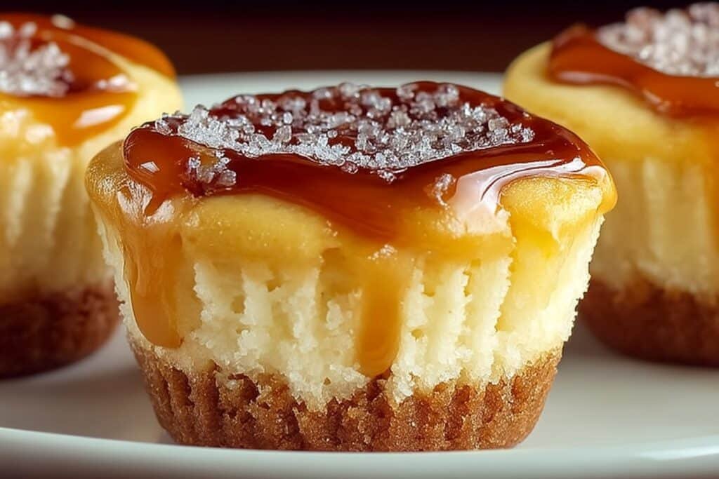Creme Brulee Cheesecake Cupcakes featured