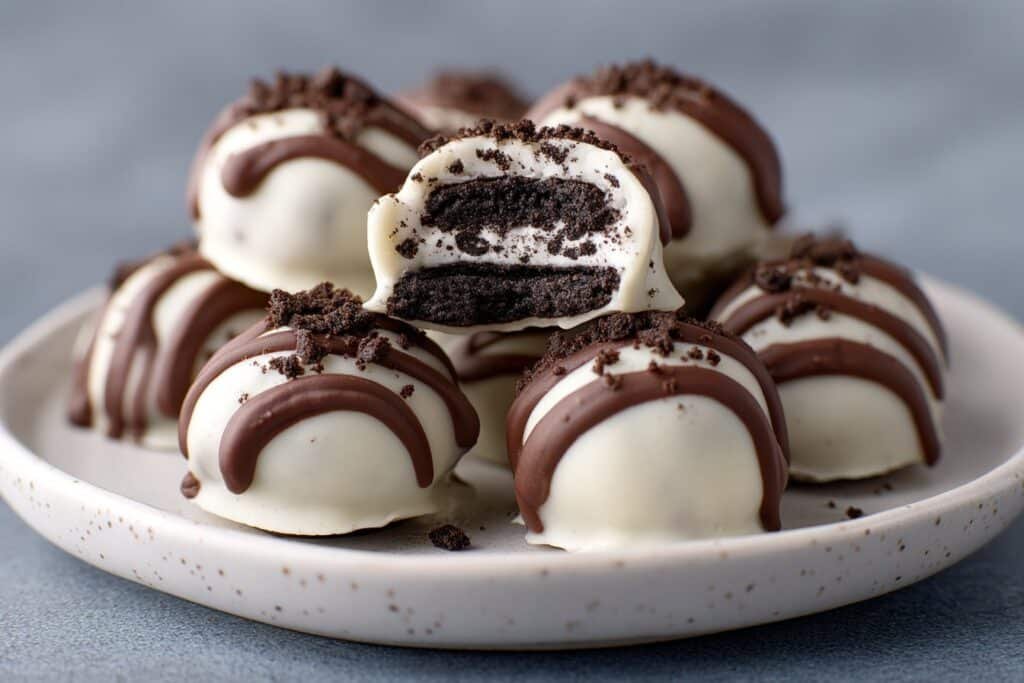 Creamy Oreo Balls featured